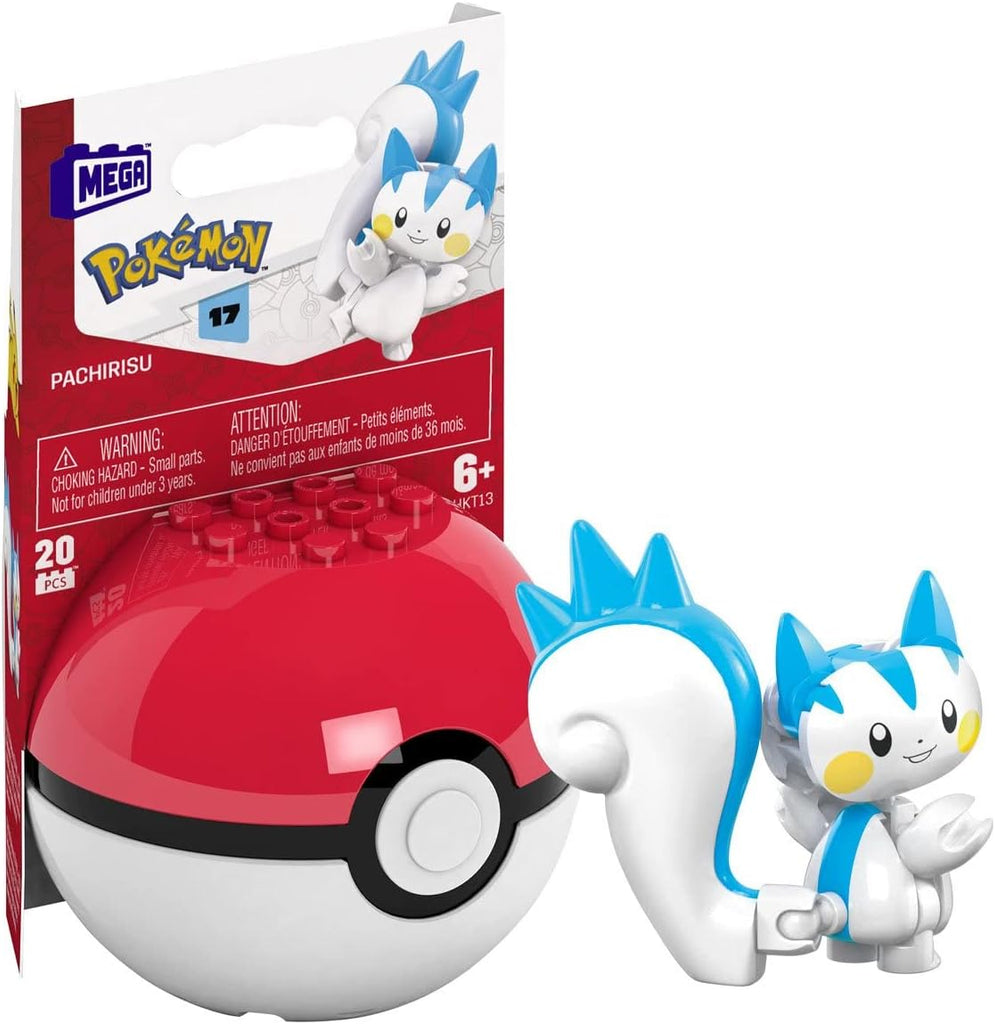 Mega Construx Pokemon Pachirisu Poke Ball Building Set