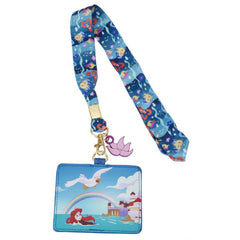 Loungefly Disney The Little Mermaid 35th Anniversary Life Is The Bubbles Lanyard With Cardholder - Radar Toys