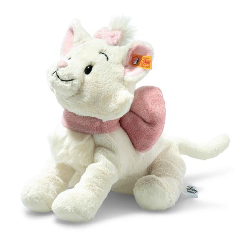 Steiff Marie Cat White Pink 9 Inch Plush Figure