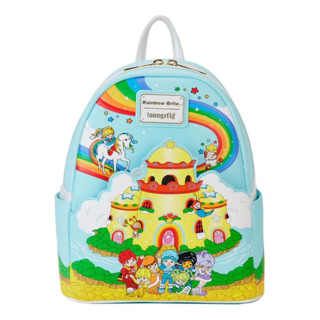 Loungefly Hallmark Rainbow Brite Castle Group Mini Backpack