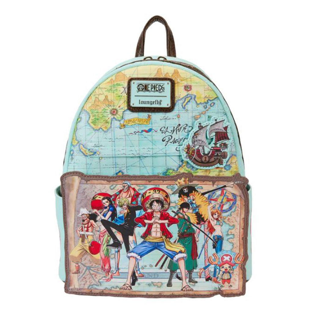 Loungefly Toei One Piece Luffy Gang Map Mini Backpack
