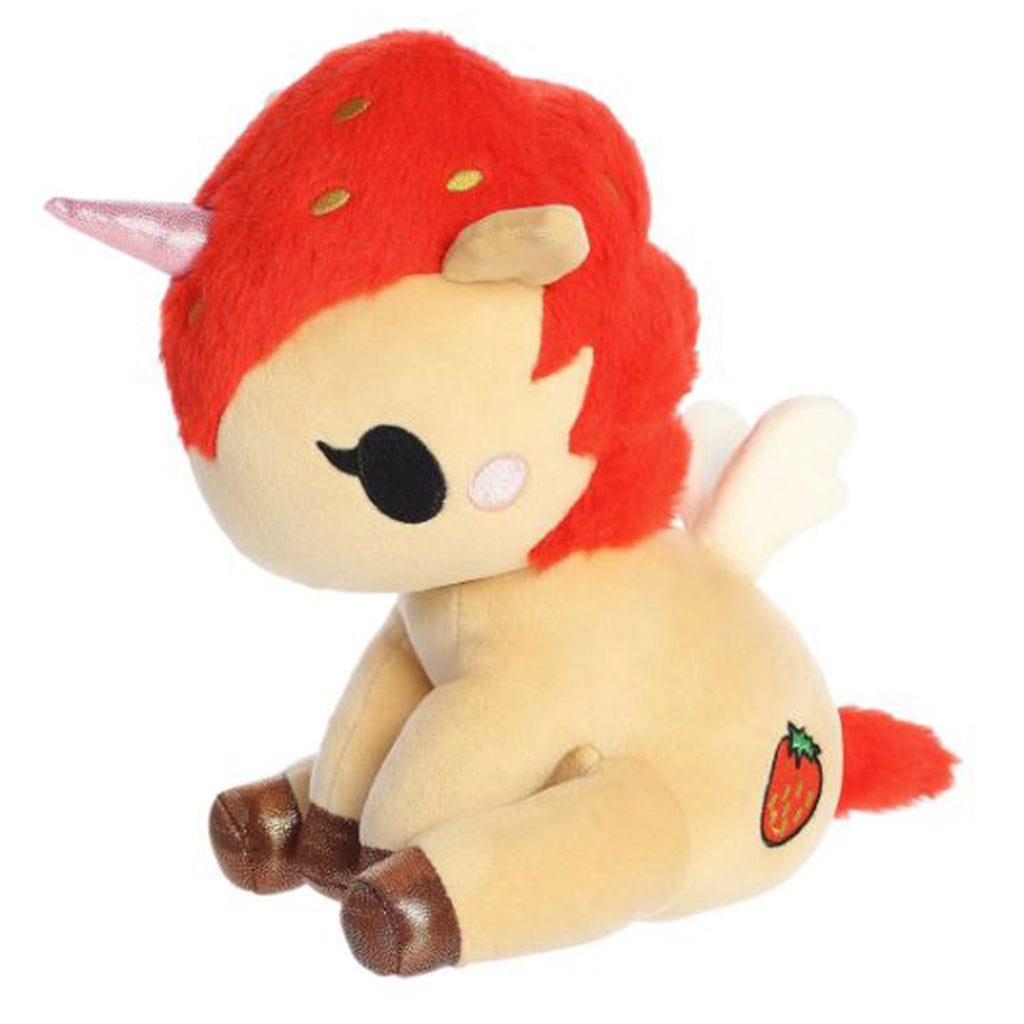 Aurora Tokidoki Delicious Unicorno Strawberry Sitting 8 Inch Plush - Radar Toys