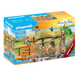 Playmobil Family Fun Outdorr Lion Enclosure Building Set 71192 - Radar Toys