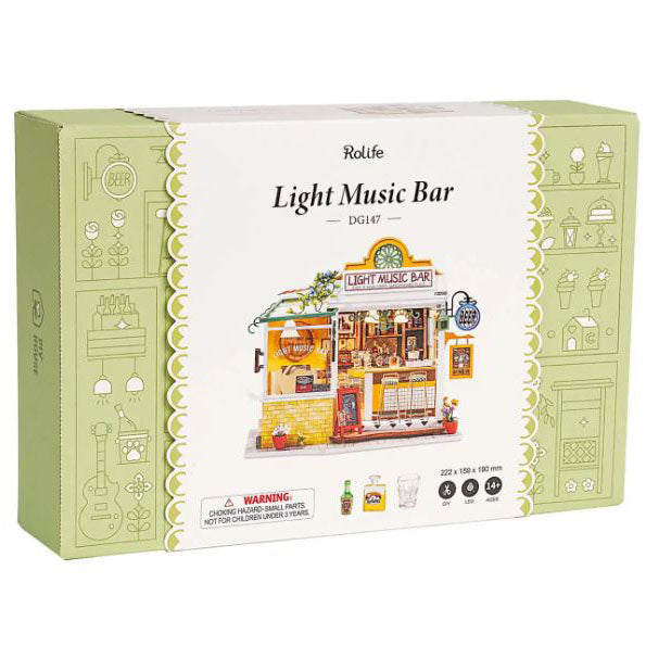 Robotime Rolife DIY House Light Music Bar Building Set