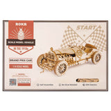 Robotime Rokr In The 1910s Grand Prix Car 1:16 Scale Wooden Model Kit - Radar Toys
