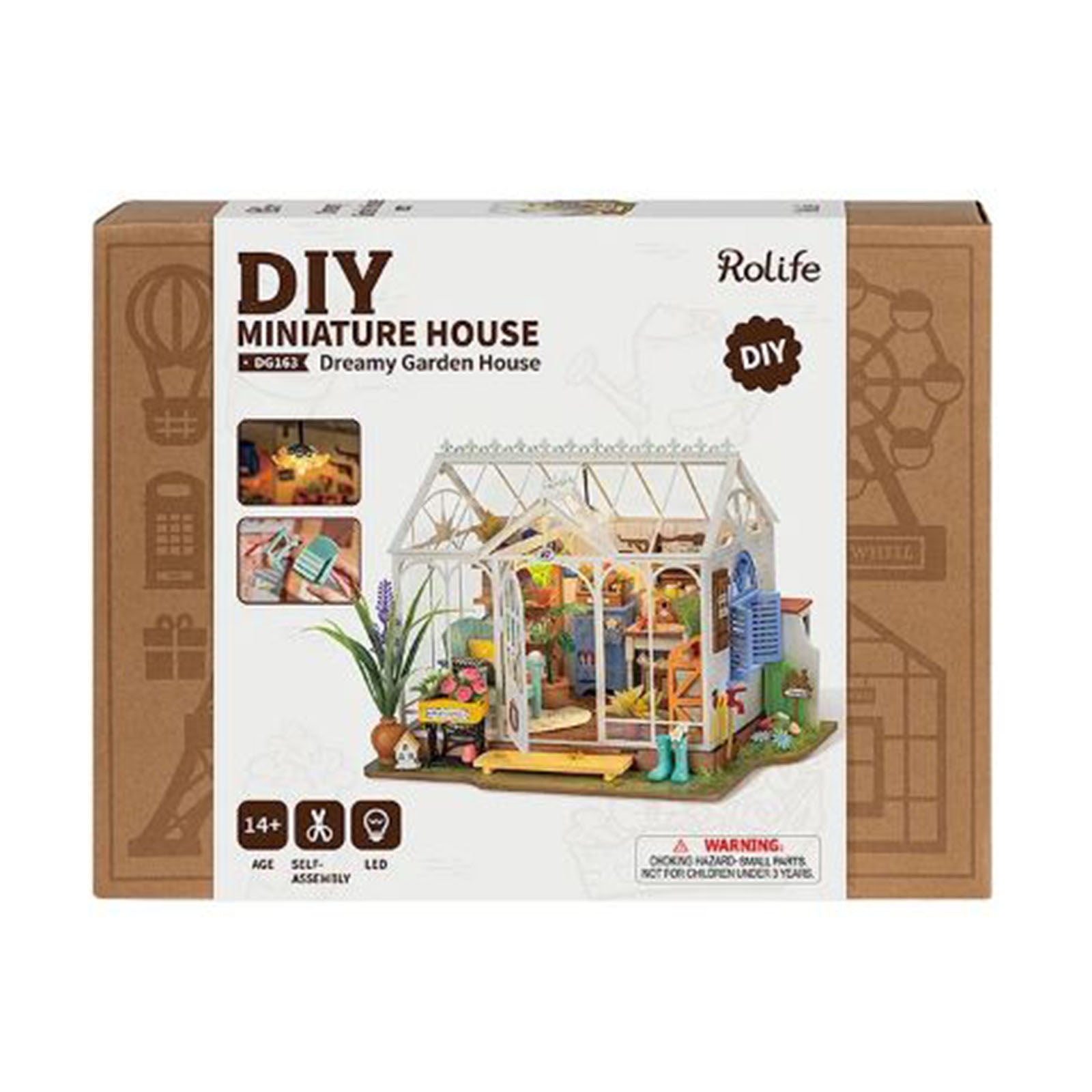 Robotime Rolife DIY Miniature House Dreamy Garden House Building