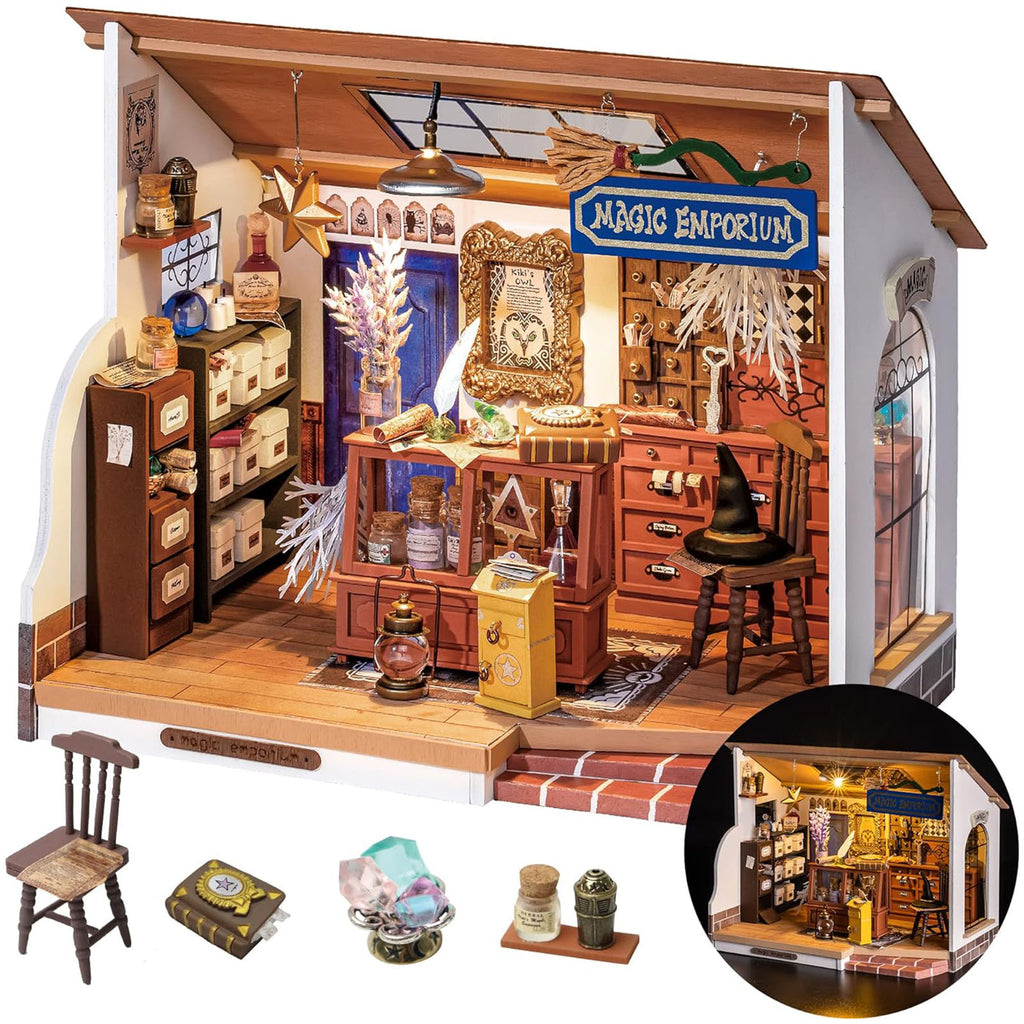Robotime Rolife DIY Miniature House Kiki's Magic Emporium Building Set