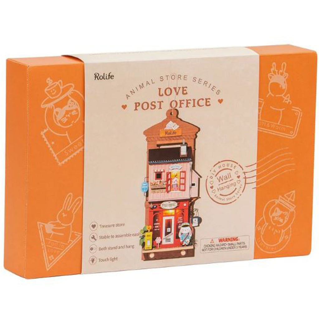 Robotime Rolife Animal Store Series Love Post Office Building Set