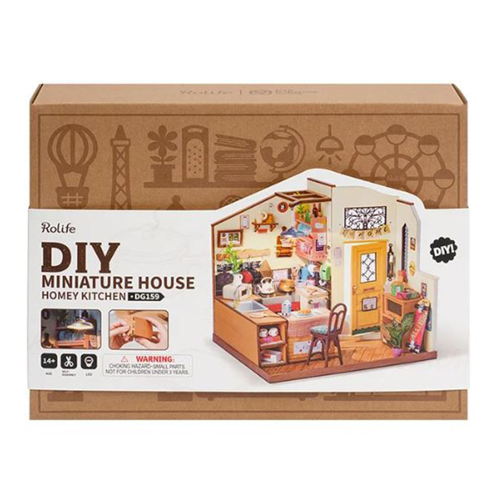 Robotime Rolife DIY Miniature House Homey Kitchen Building Set