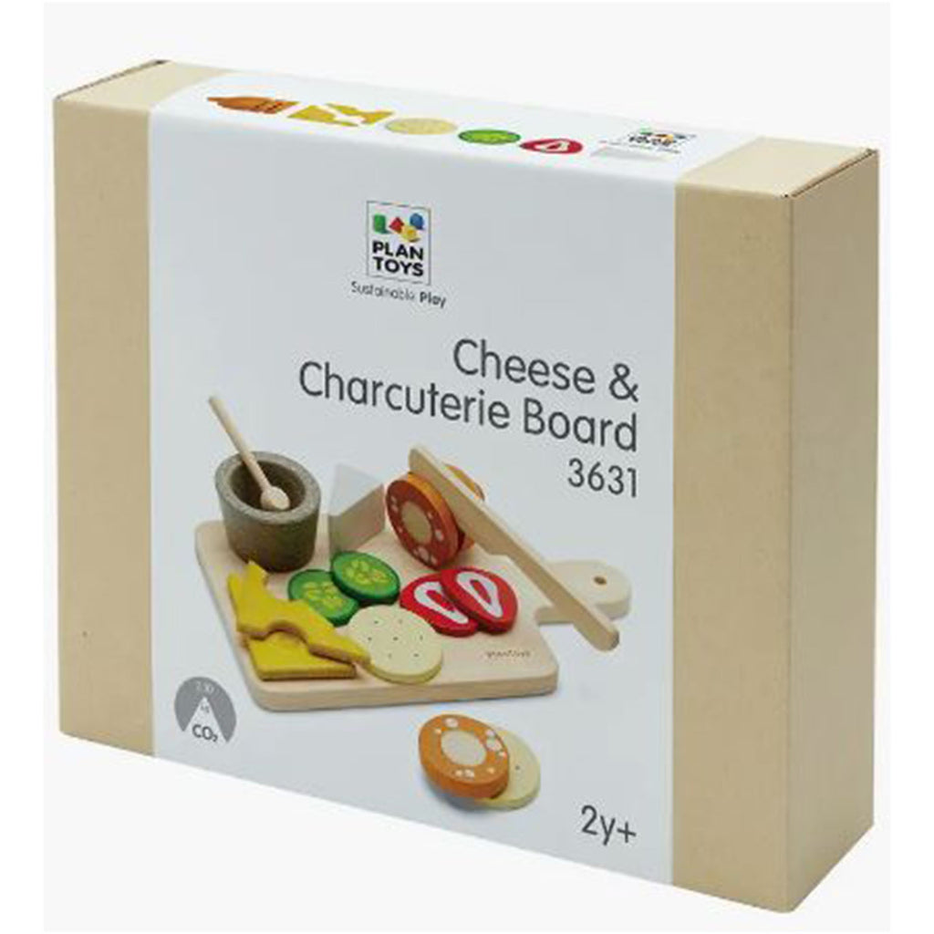 Plan Toys Cheese And Charcuterie Board Wooden Playset