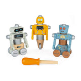 Janod Brico'Kids Do It Yourself Wooden Robots - Radar Toys