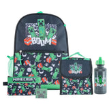 Bio World Minecraft Enemies 5 Piece Backpack Set - Radar Toys
