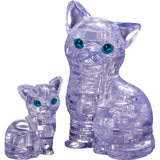 BePuzzled Purple Cat And Kitten Level 2 3D Puzzle - Radar Toys