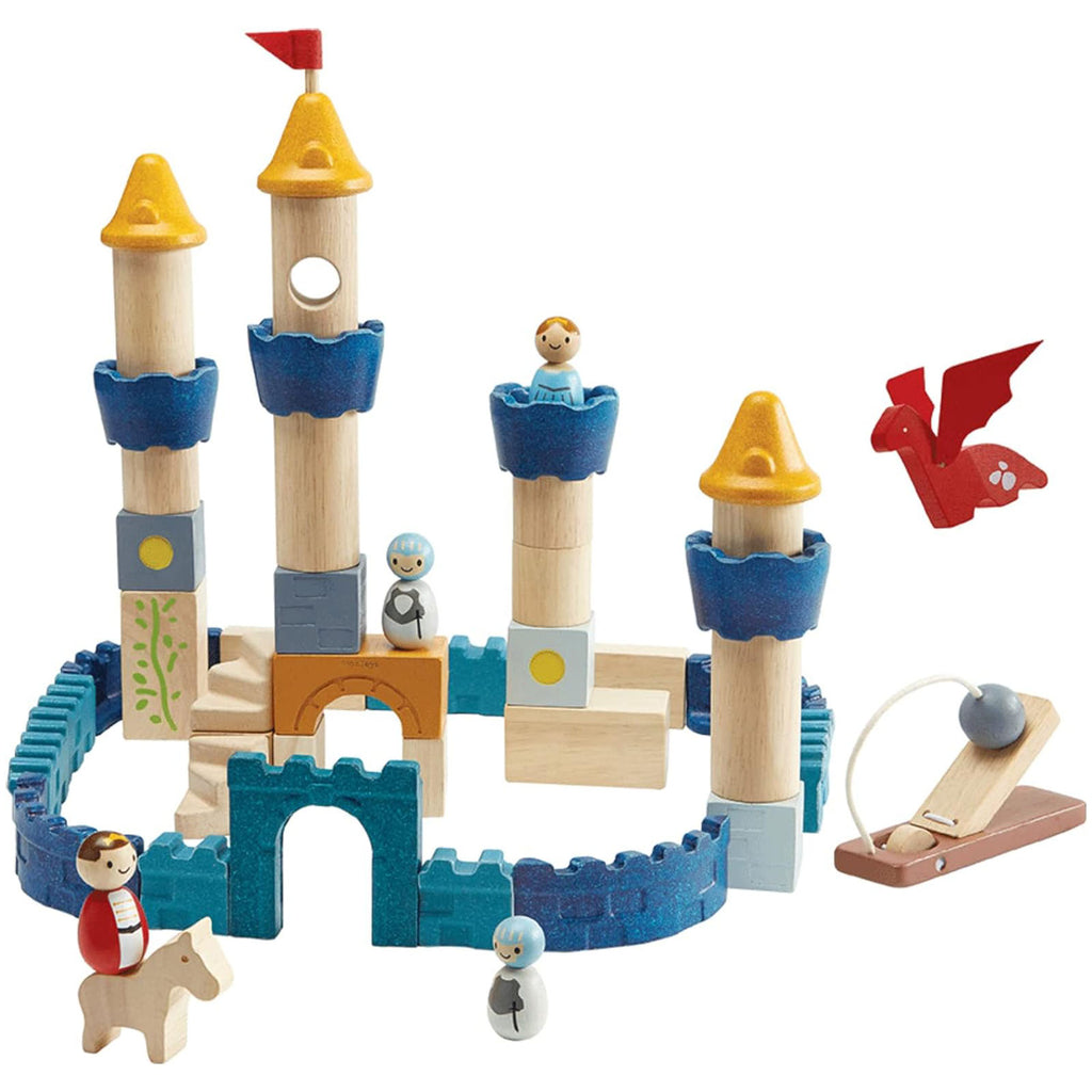 Plan Toys Castle Orchard Wooden Building Set