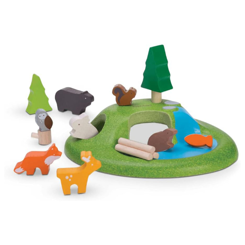 Plan Toys Animal Wooden Playset