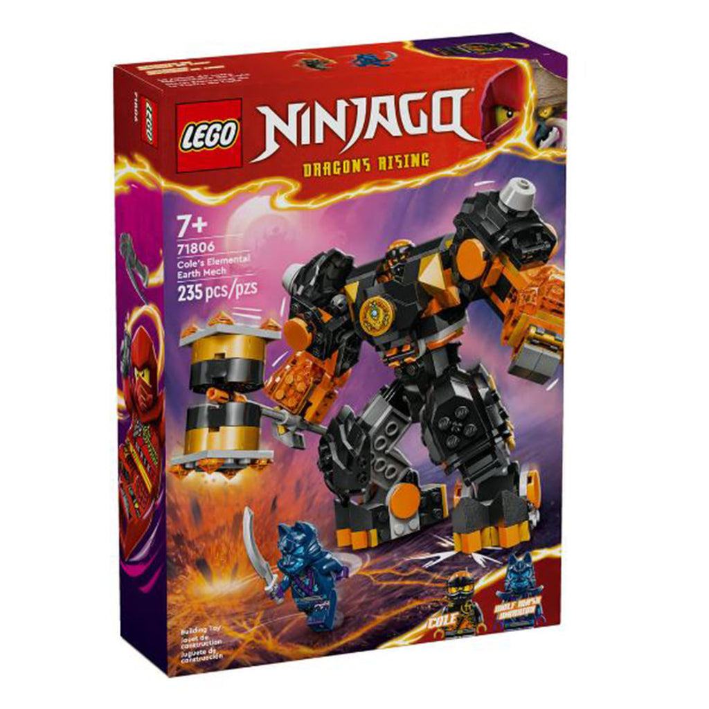 LEGO® Ninjago Dragon's Rising Cole's Elemental Earth Mech Building Set 71806