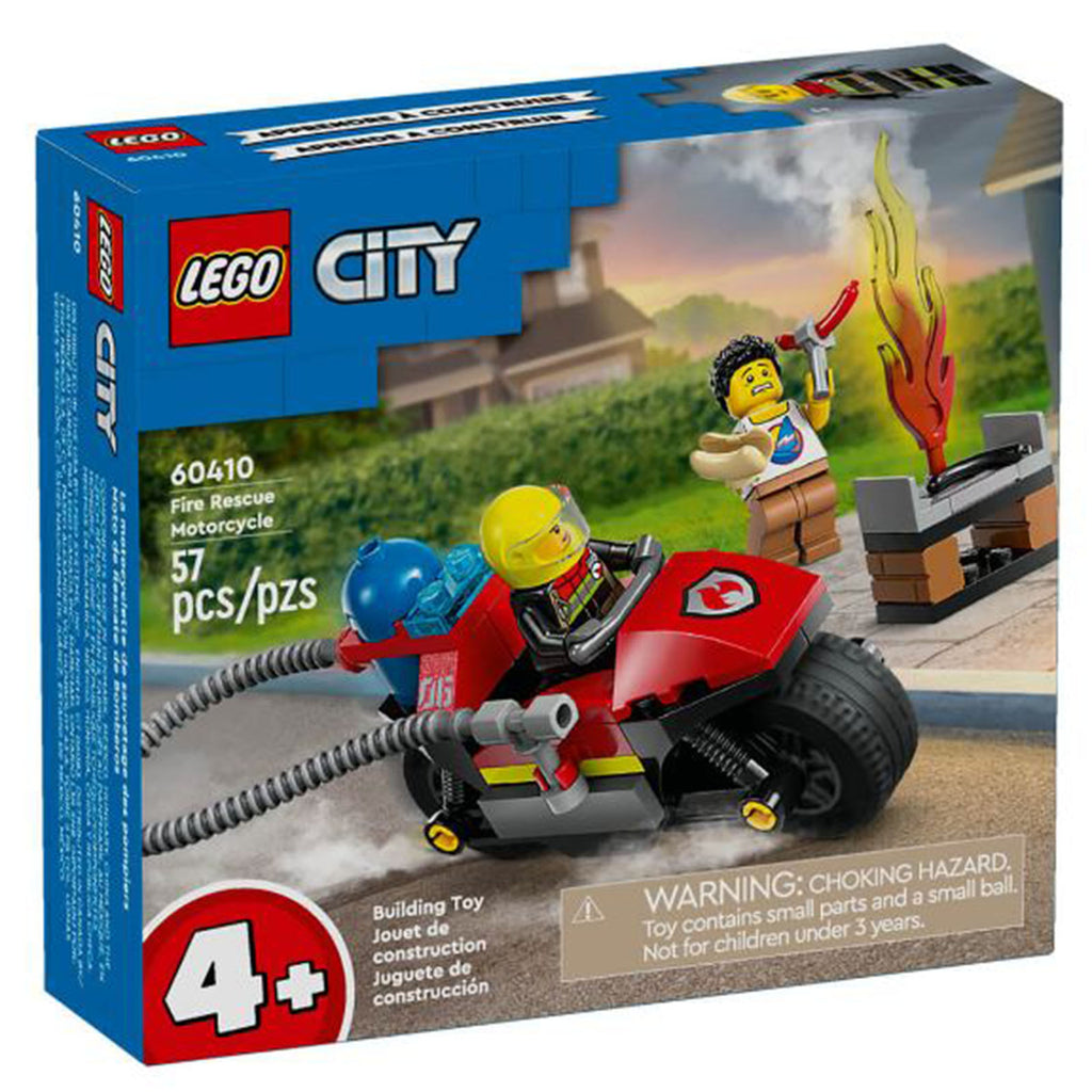 LEGO® City Fire Rescue Motorcycle Building Set 60410 - Radar Toys