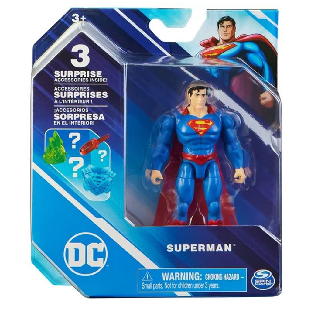 Spin Master DC Superman With Surprise Accessories 4 Inch Figure Set