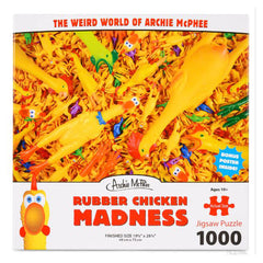 Archie McPhee Rubber Chicken Madness 1000 Piece Jigsaw Puzzle - Radar Toys