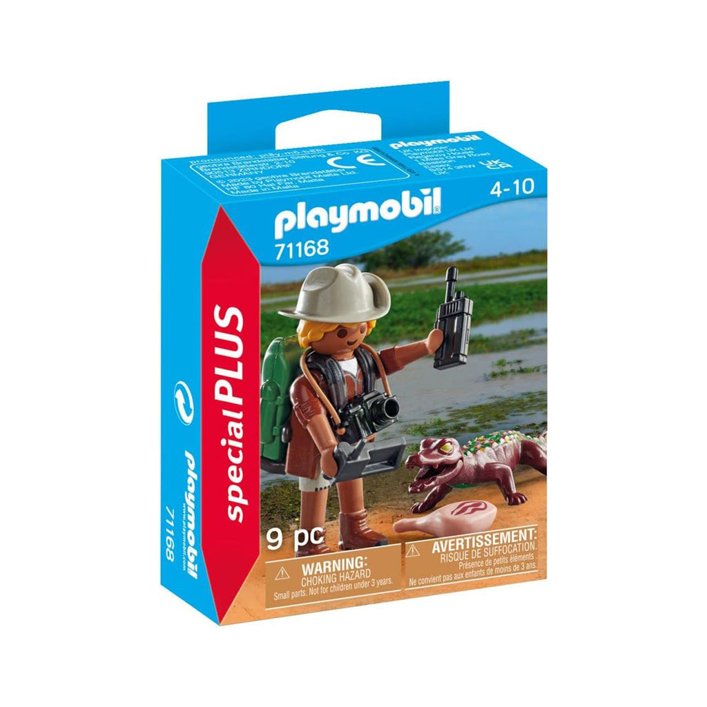 Playmobil Special Plus Researcher With Young Caiman Building Set 71168 - Radar Toys