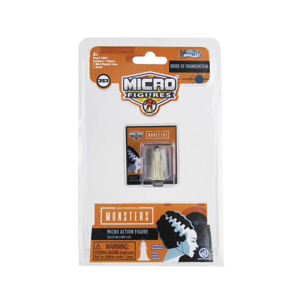 Super Impulse World's Smallest Universal Monsters Bride Of Frankenstein Micro Figure - Radar Toys
