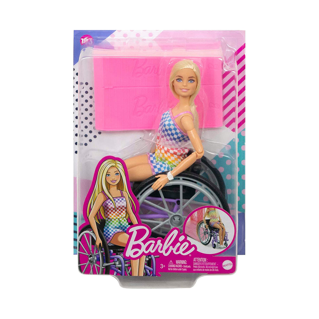Mattel Barbie Fashionistas Doll With Wheelchair And Ramp Set