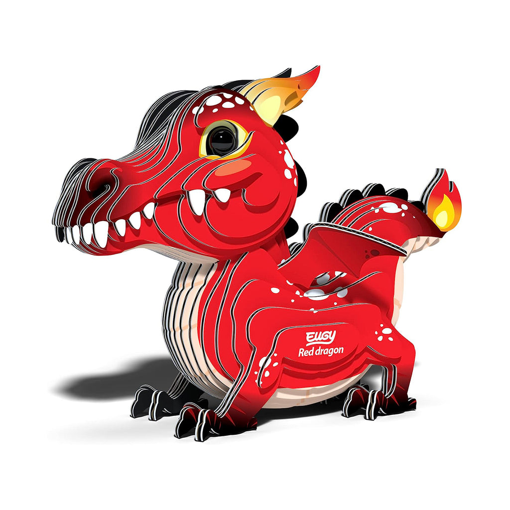 Eugy Red Dragon 3D Puzzle Set