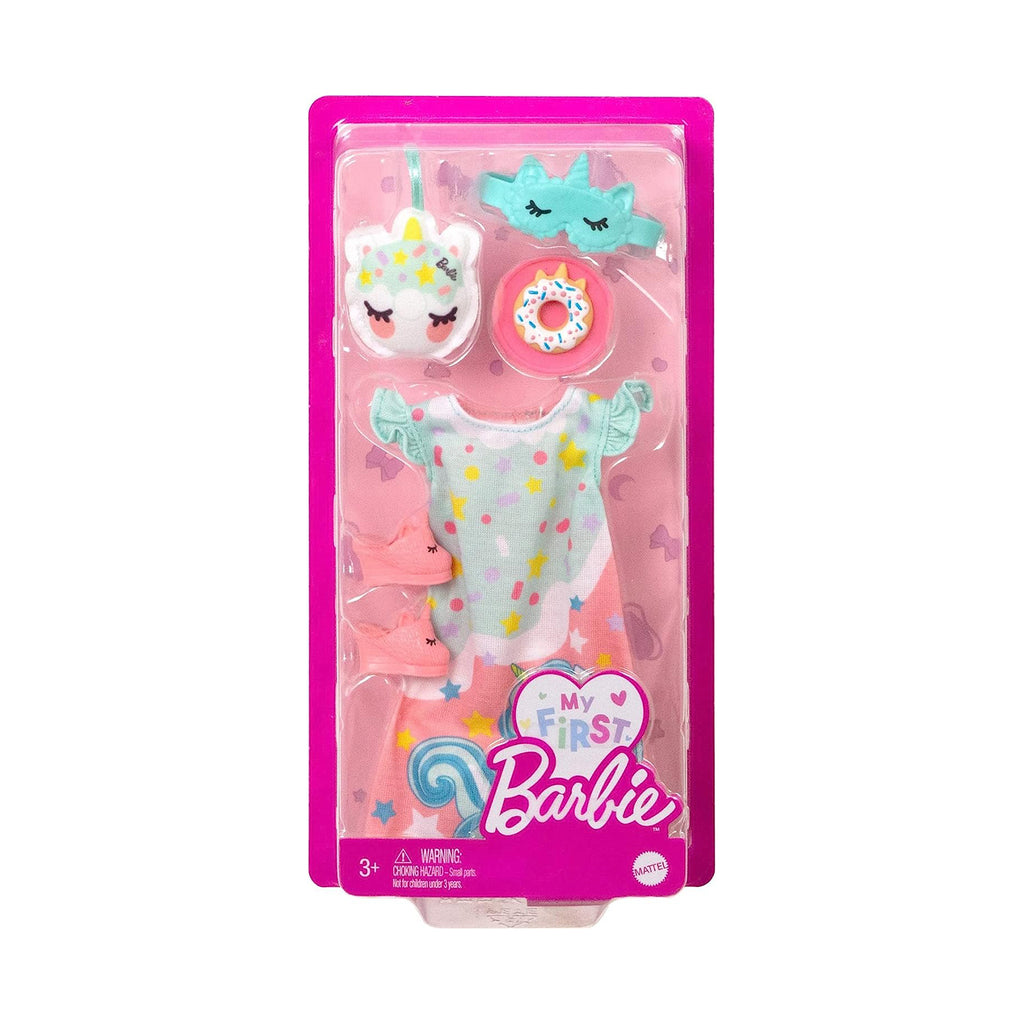 Barbie Fashion Pack Unicorn Pajamas And Slippers Set