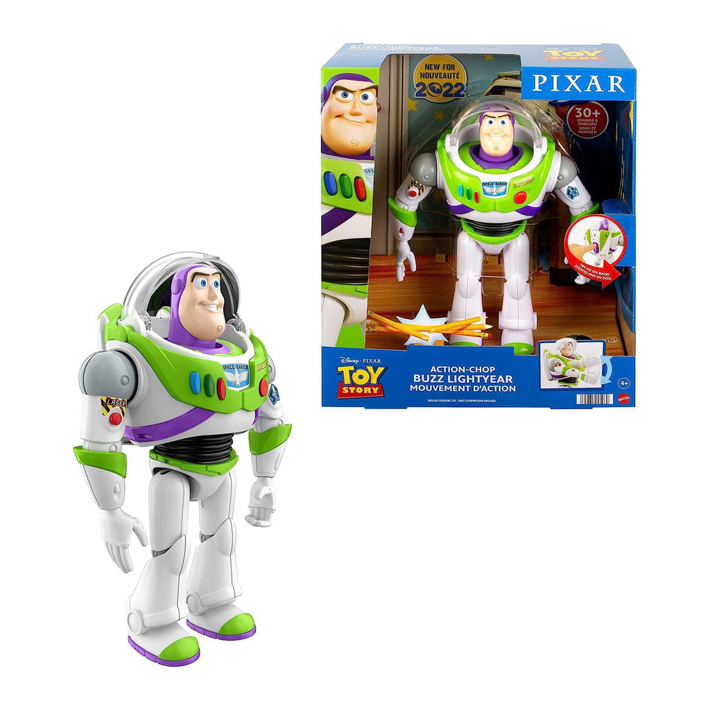 Mattel Pixar Toy Story Action Chop Buzz Lightyear 10 Inch Action Figure