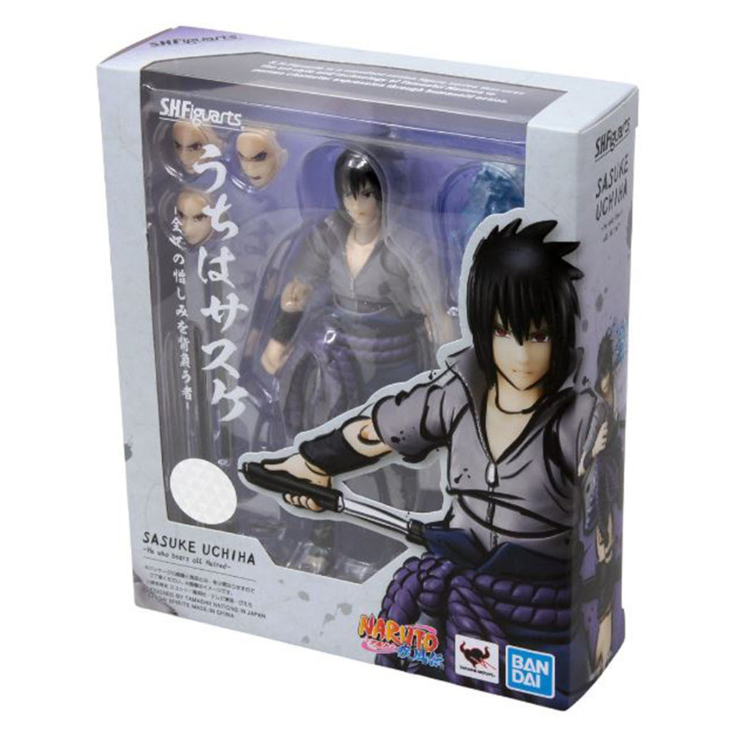 Bandai Naruto Shippuden SHFiguarts Sasuke Uchiha Bears All Hatred Figure
