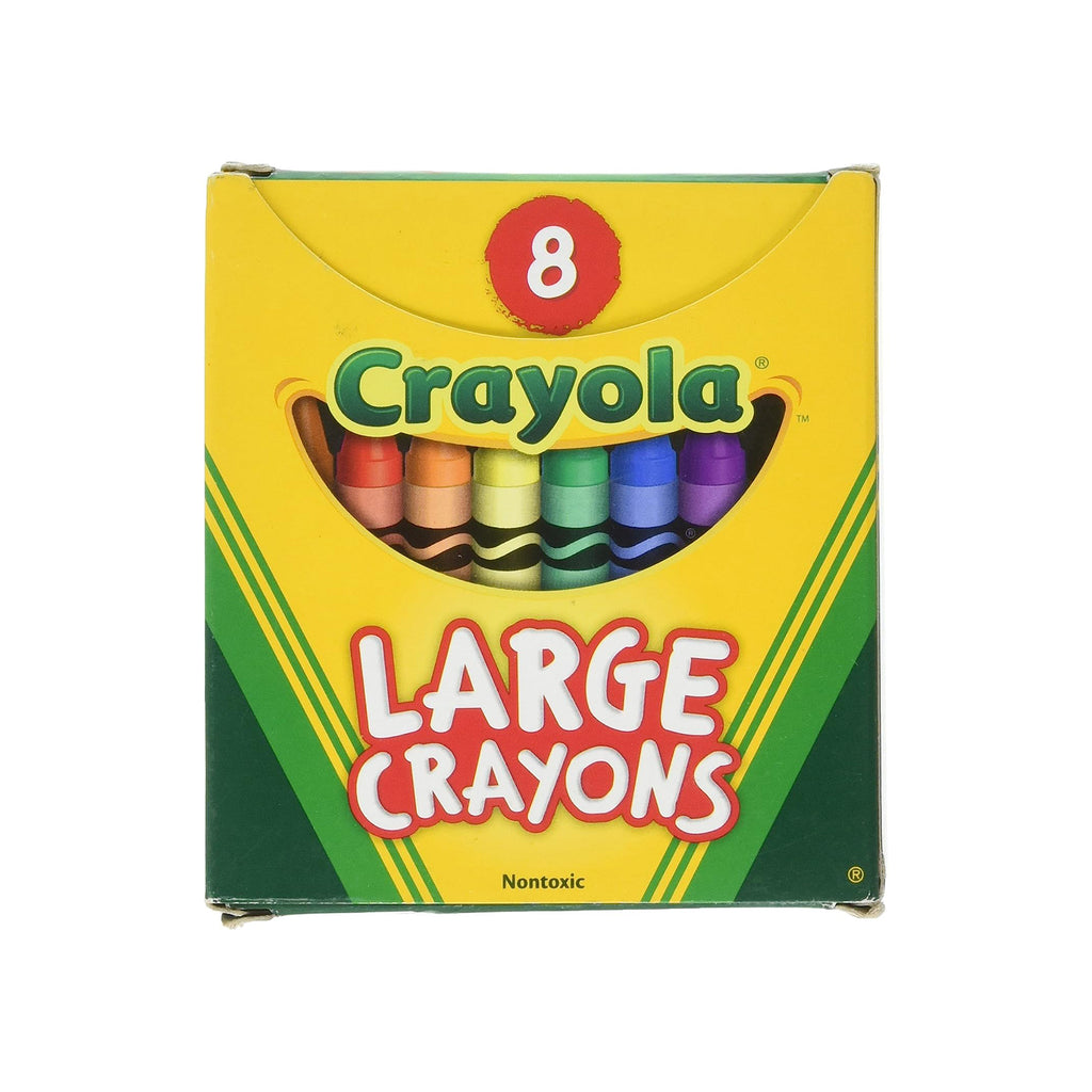 Crayola 8 Count Large Crayons Set - Radar Toys