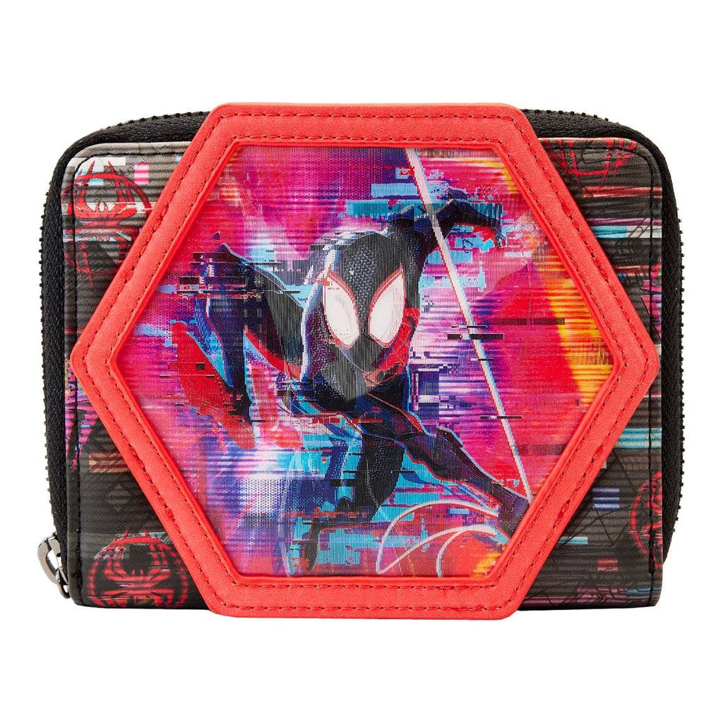 Loungefly Marvel Across The Spiderverse Lenticular Zip Around Wallet - Radar Toys