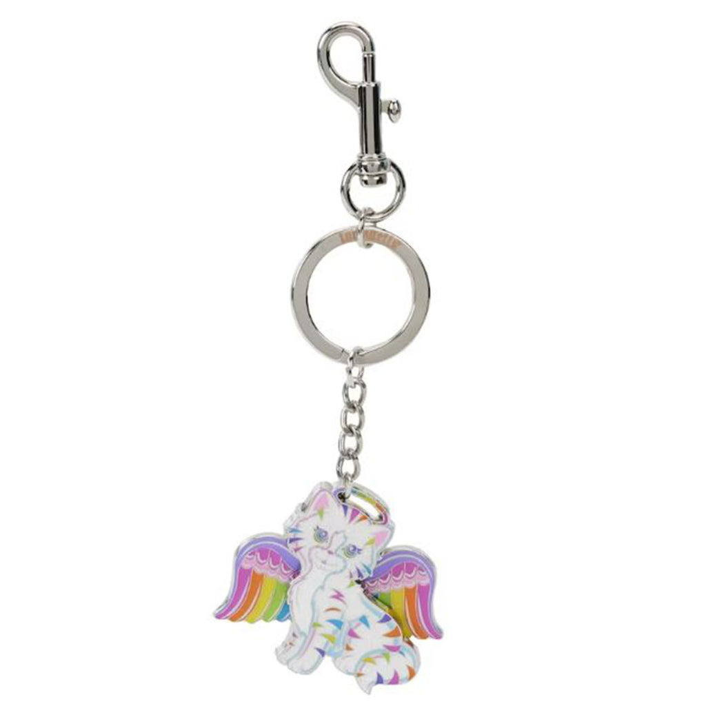 Loungefly Lisa Frank Angel Kitty Metal Keychain