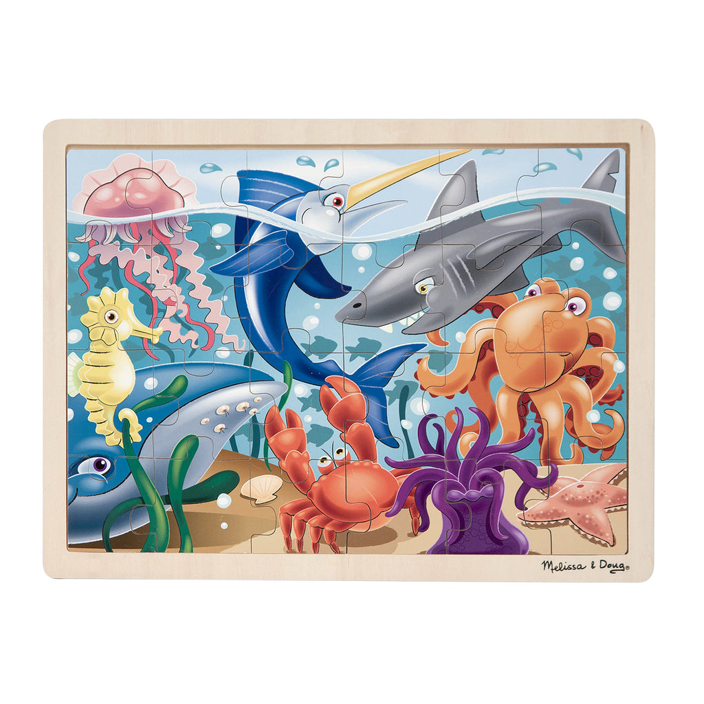 Melissa And Doug 24 Piece Under The Sea Wooden Jigsaw Puzzle