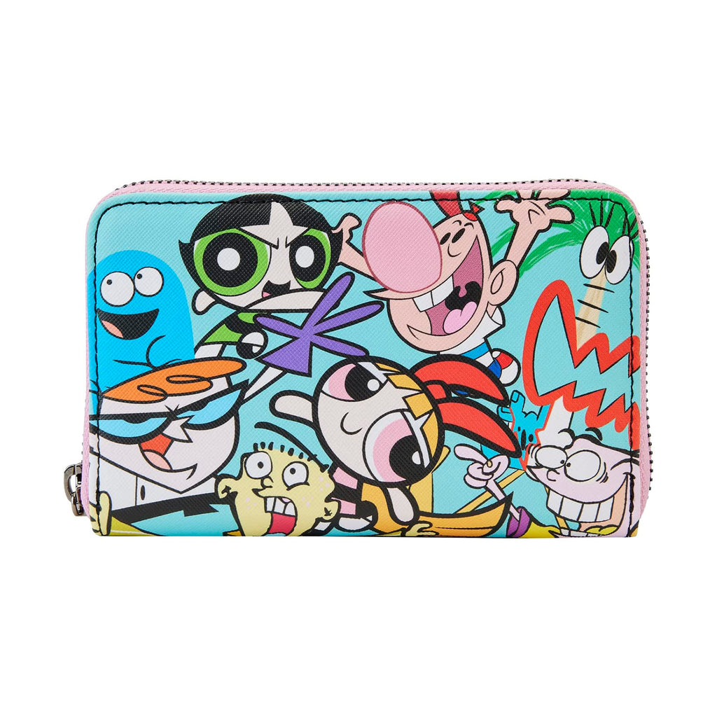 Loungefly Cartoon Network Characters Retro Collage Zip Around Wallet