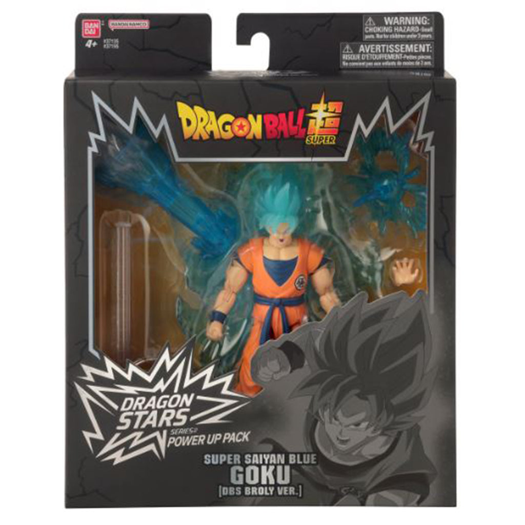 Bandai Dragon Ball Super Dragon Stars Power Up Pack Super Saiyan Blue Goku DBS Broly Version Figure