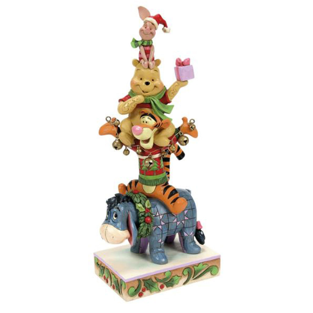 Enesco Disney Traditions Pooh And Friends Stacked Friendship And Festivities Figurine 6015005