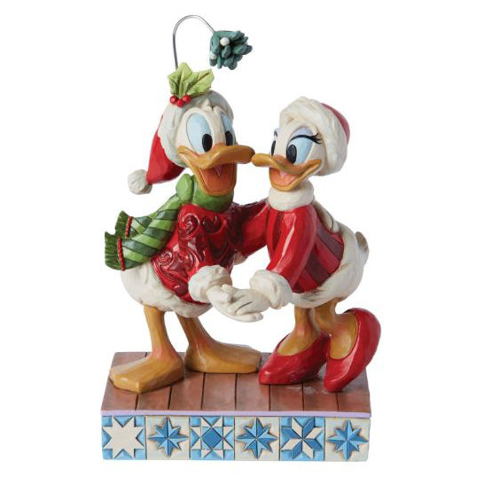 Enesco Disney Traditions Donald And Daisy Merry Mistletoe Figurine 6015004