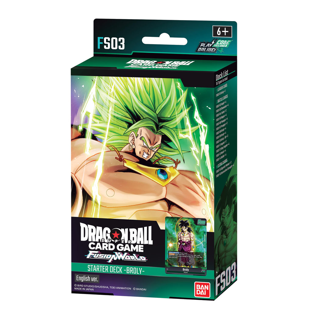 Dragon Ball Super Fusion World Broly Card Game Starter Deck