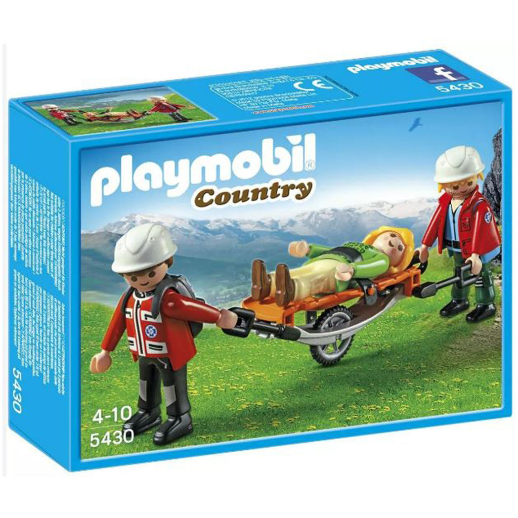 Playmobil Country Mountain Rescuers With Stretcher Building Set