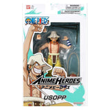 Bandai One Piece Anime Heroes Usopp Action Figure - Radar Toys