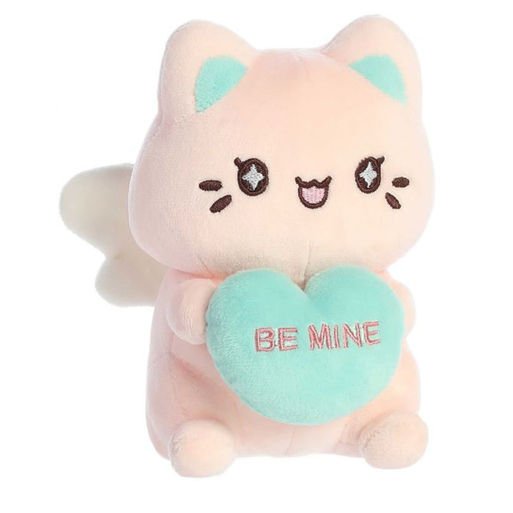 Aurora Candy Heart Sitting Meowchi Pink 7 Inch Plush Figure - Radar Toys