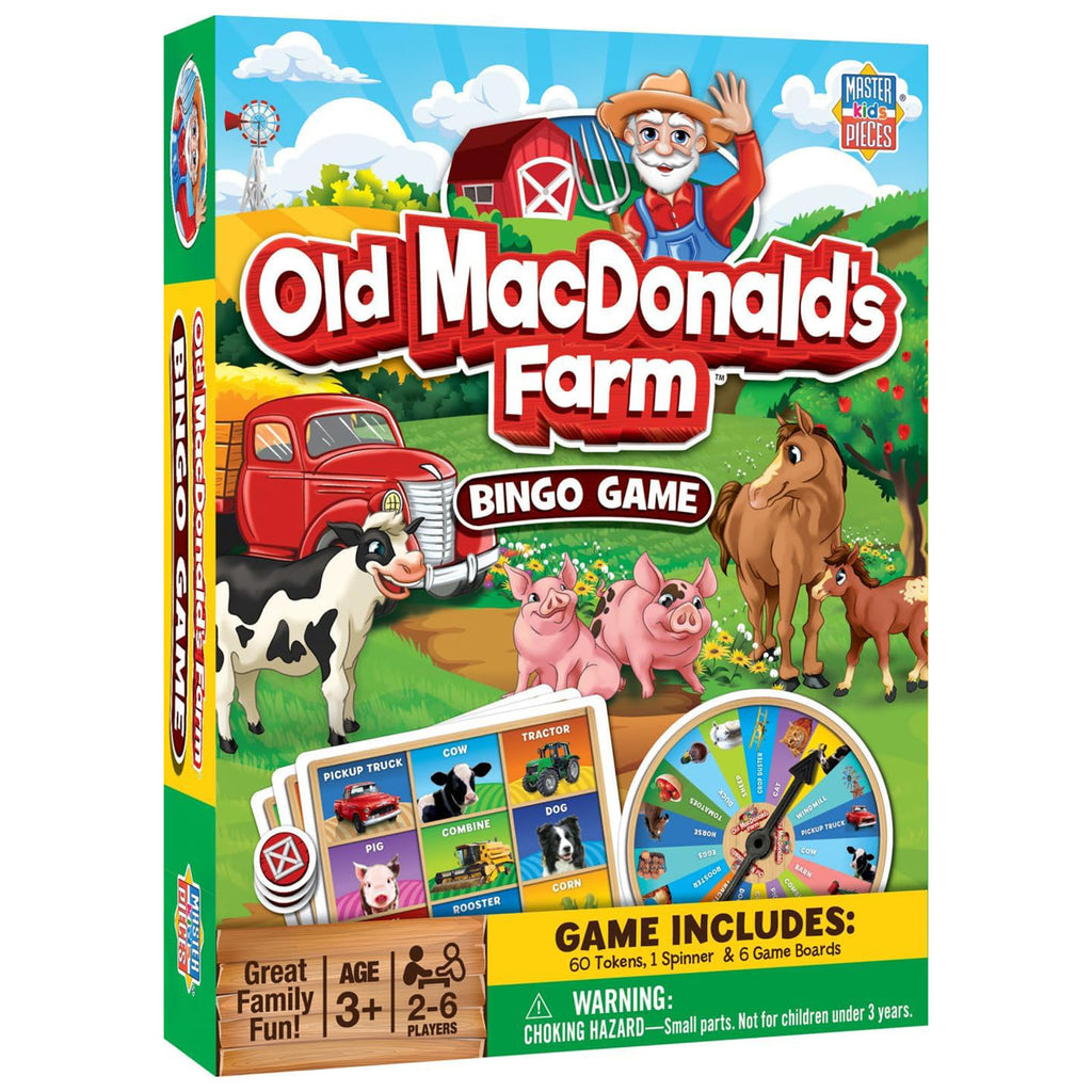 Masterpieces Kids Old MacDonald's Farm Bingo Game