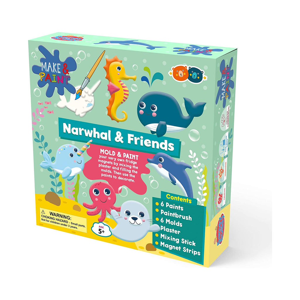Buddy And Barney Mold And Paint Narwhal And Friends Set - Radar Toys