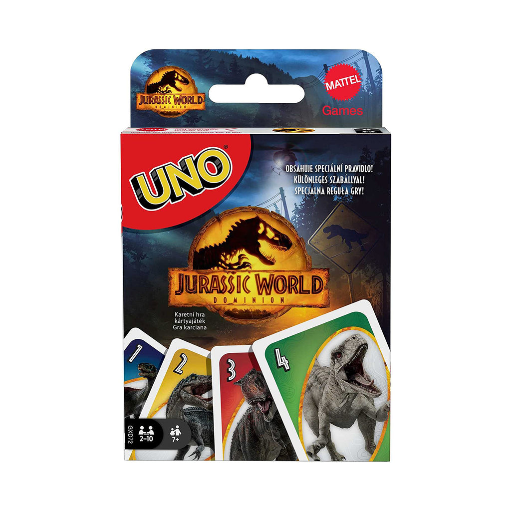 Uno Jurassic World Dominion The Card Game