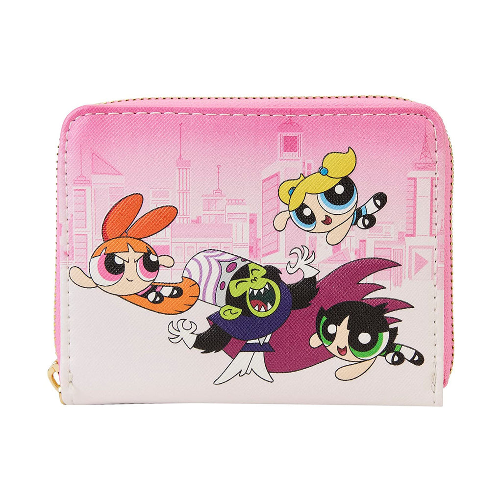 Loungefly Cartoon Network Power Puff Girls VS Mojo Jojo Zip Around Wallet - Radar Toys