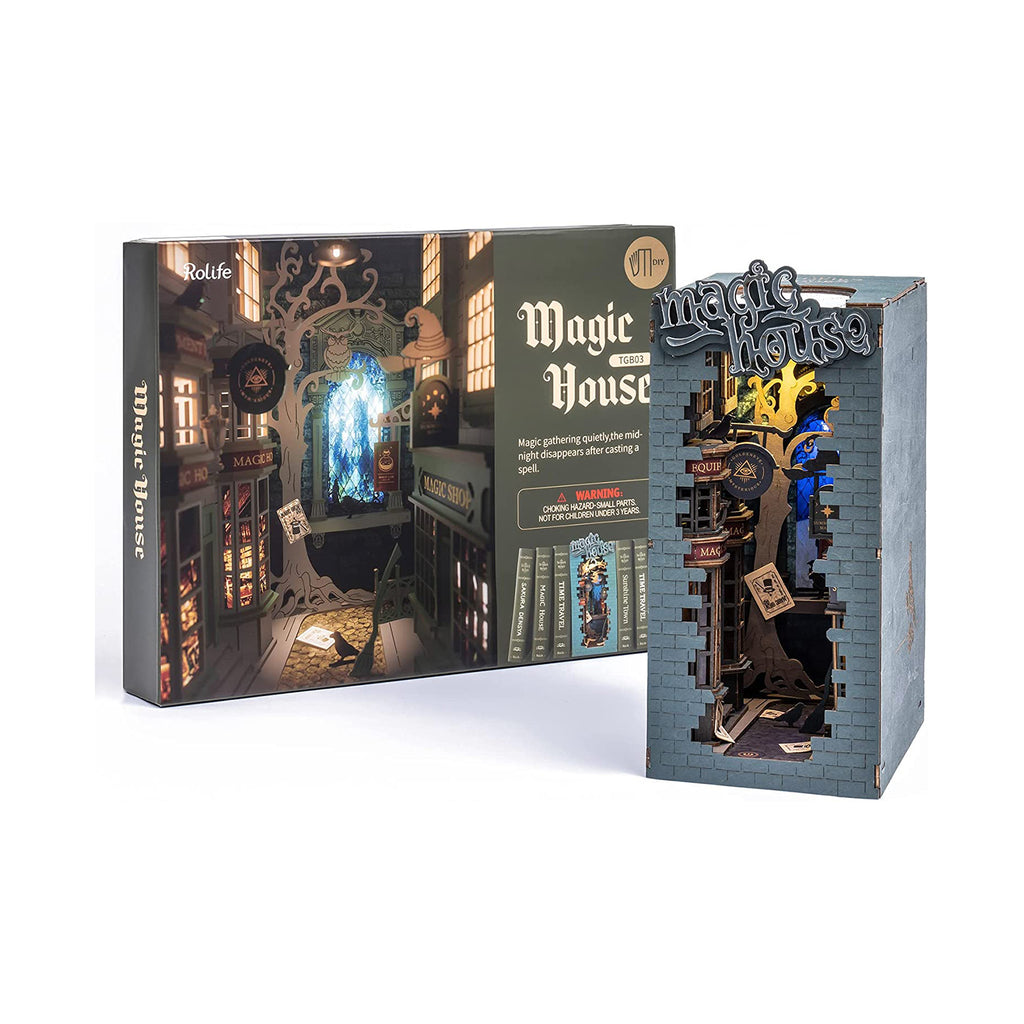 Robotime Rolife Magic House Do It Yourself 3D Creative Bookend Kit