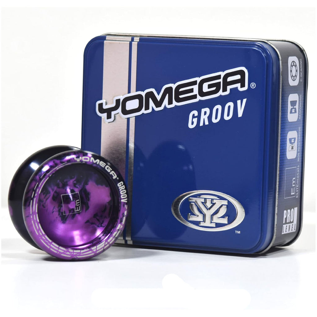 Yomega Groov Black And Purple Pro Level Aluminum Yoyo - Radar Toys