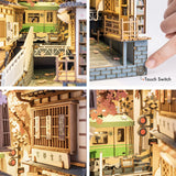 Robotime Rolife Sakura Tram Do It Yourself 3D Creative Bookend Kit - Radar Toys