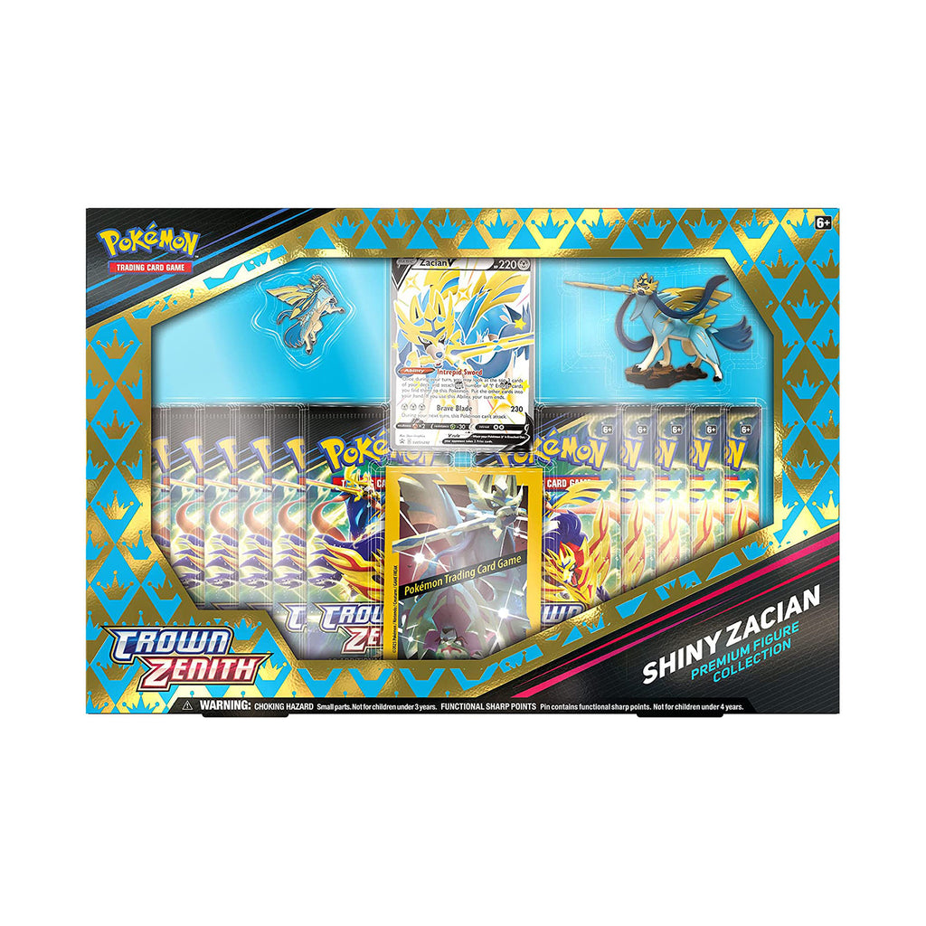 Pokemon TCG Crown Zenith Shiny Zacian Premium Figure Collection - Radar Toys